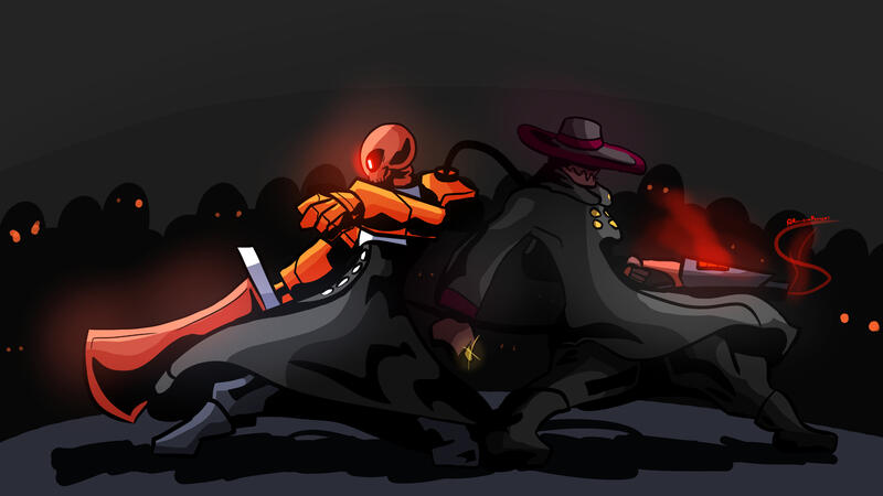 Harkken and Weapon Wallpaper